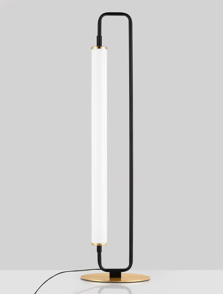 Wetro LED Tischleuchte 3000K Schwarz, Gold mit elegantem, minimalistischen Design und warmem Licht.