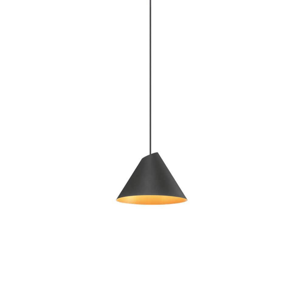 LED Hängeleuchte Shiek S 620lm Schwarz, Goldfarben im modernen Design mit strahlendem Licht.