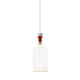 LED Pendelleuchte Cork 120lm Weiß - geschmackvolle Hängelampe mit kreativem Design in klarer Glasform.