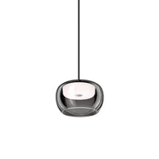 LED Pendelleuchte Wetro 1.0 400lm Schwarz mit rundem Glasschirm, dimmbar, für Ess- und Wohnbereich