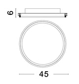 Lámpara de techo LED de sauce Ø 45cm 33000K