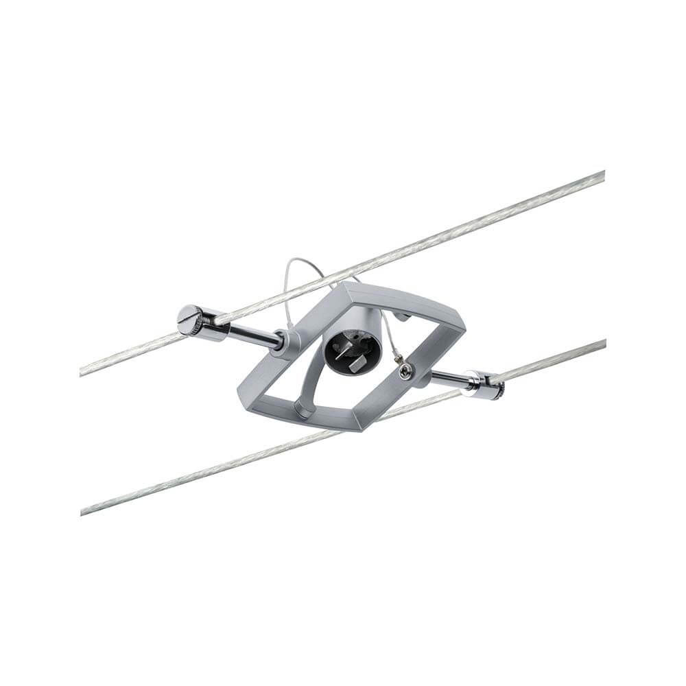 Wire System Set MacII max 7x10W GU5,3 Chr-m 12V 80VA - moderner Spotkopf im chrom matten Design