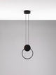 Wiro LED Pendelleuchte 3000K Rund Schwarz im modernen Design mit minimalistischem Ring.