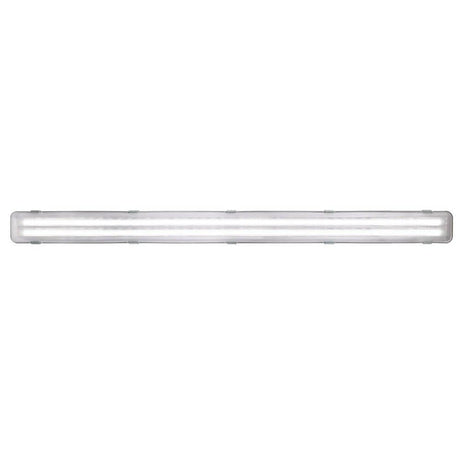 Plafón IP65 LED de 127 cm y 2x18 W, iluminación de trabajo ideal para garaje, sótano y taller.