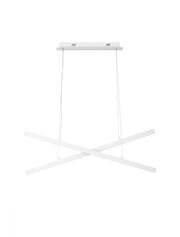 X-Line LED Pendelleuchte 2-flammig 3000K in elegantem weißen Design mit modernem Look