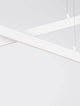 Weißes X-Line LED-Pendelleuchte 2-flammig mit elegantem Design und modernem Ambiente.