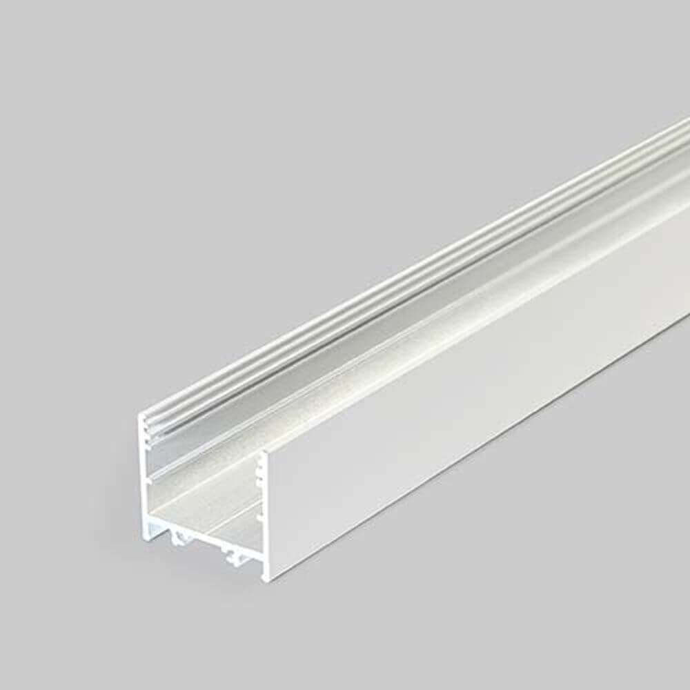 XXL Aufbauprofil 200cm Weiß ohne Abdeckung für LED-Strips
