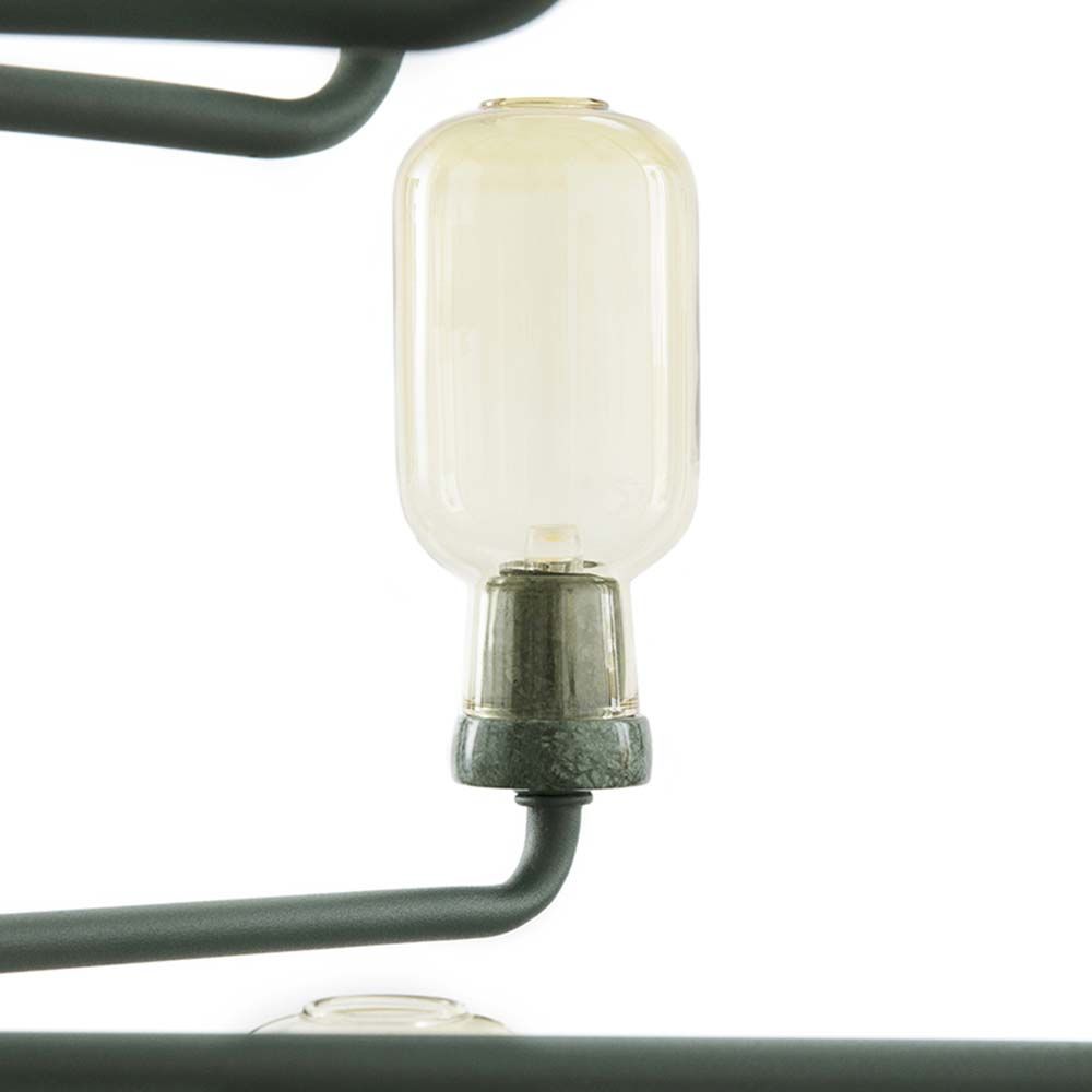 XXL Design Lüster Amp Ø85cm Gold, zielony