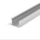 XXL Einbauprofil 200cm Alu-eloxiert ohne Abdeckung für LED-Strips