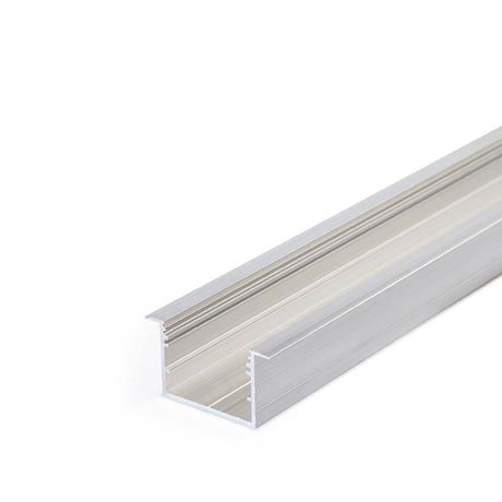 XXL Einbauprofil 200cm Alu-roh ohne Abdeckung für LED-Strips, Aluminium-Profil für professionellen LED-Einbau