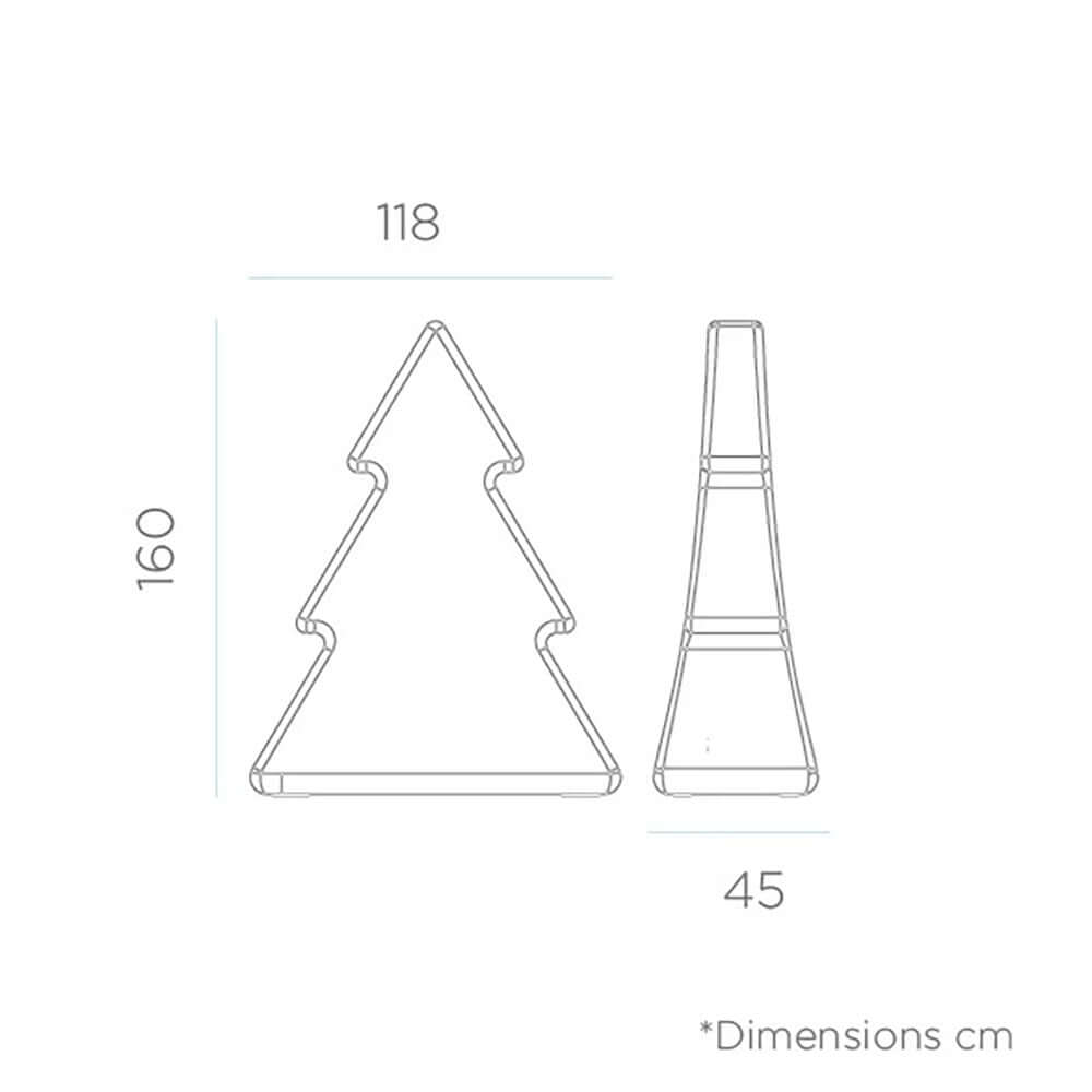 XXL LED Weihnachtsbaum Pinus 160cm IP65