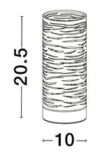 Lámpara de mesa de Zane E14 Ø 10 cm