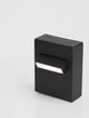 Zelda LED Außenwandleuchte 3000K Schwarz IP65 - moderne Außenleuchte in schwarzem Design.
