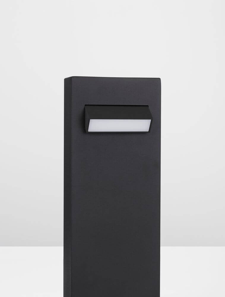 Zelda LED Außenwegeleuchte 1-flammig 3000K Schwarz IP65 moderne Gartenbeleuchtung