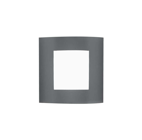 Zenith outdoor wall light E27 square cover without pattern dark grey IP44 with minimalist design