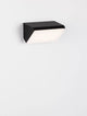 Zenon LED Außenwandleuchte 3000K Anthrazit IP65 an einer Wand montiert, modernes Design, robustes Aluminium.