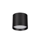 Ziaza LED Deckenleuchte Ø 10cm 3000K mit modernem, schlankem Design in schwarzem Finish.
