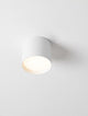 Ziaza LED Deckenleuchte Ø 10cm 3000K an der Decke montiert, modernes Design in Weiß.