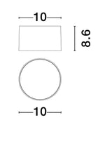 Luz de techo LED de Ziaza Ø 10 cm 3000k