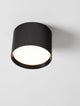 Ziaza LED Deckenleuchte Ø 12cm 3000K - schwarze runde Deckenleuchte mit warmweißem Licht, minimalistisches Design