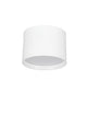 Ziaza LED Deckenleuchte Ø 12cm 3000K – weiße runde Aufsatzleuchte mit warmweißem Licht, minimalistisches Design