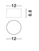 Luz de techo LED de Ziaza Ø 12 cm 3000k