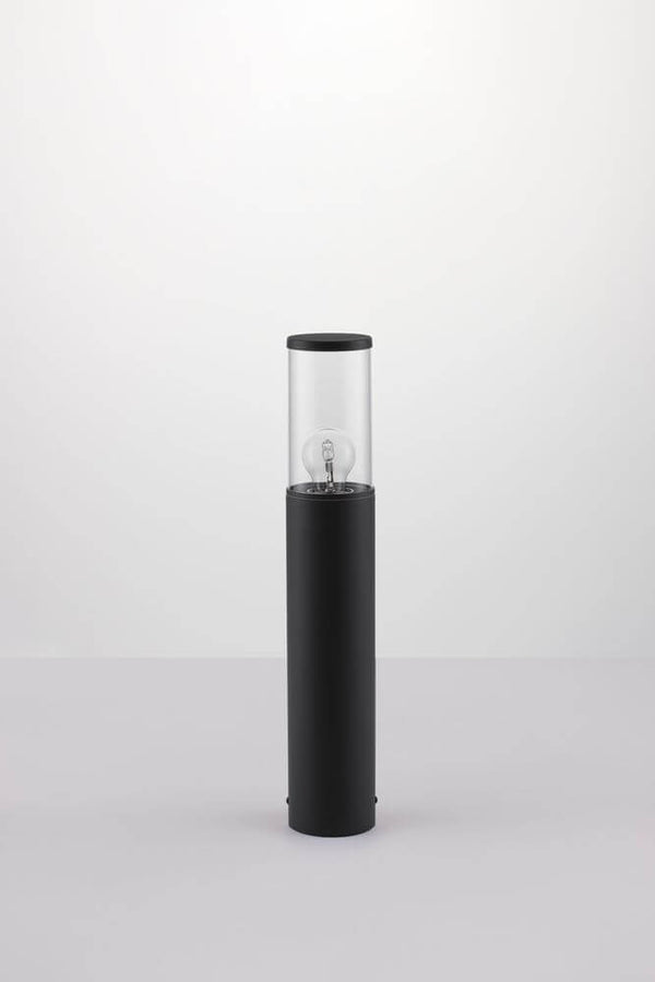 Zosia Außenpollerleuchte Dunkelgrau IP65 moderne Außenleuchte aus Acryl und Aluminium für Garten und Terrasse