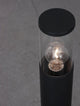 Zosia Außenwegeleuchte Dunkelgrau IP65 mit elegantem Glasdesign und warmem Licht.