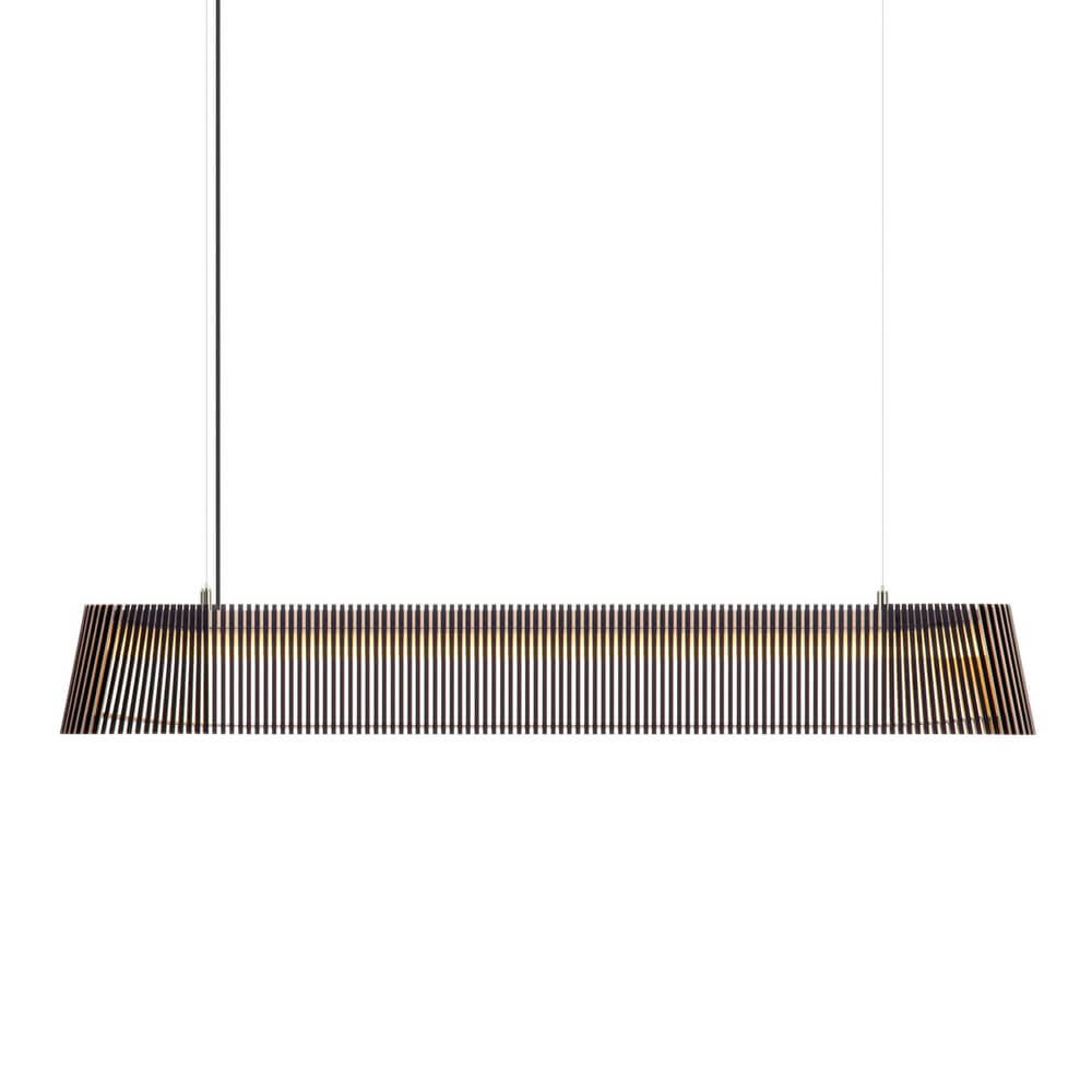 Lâmpada pendente LED Owalo 7000 feita de madeira 100cm