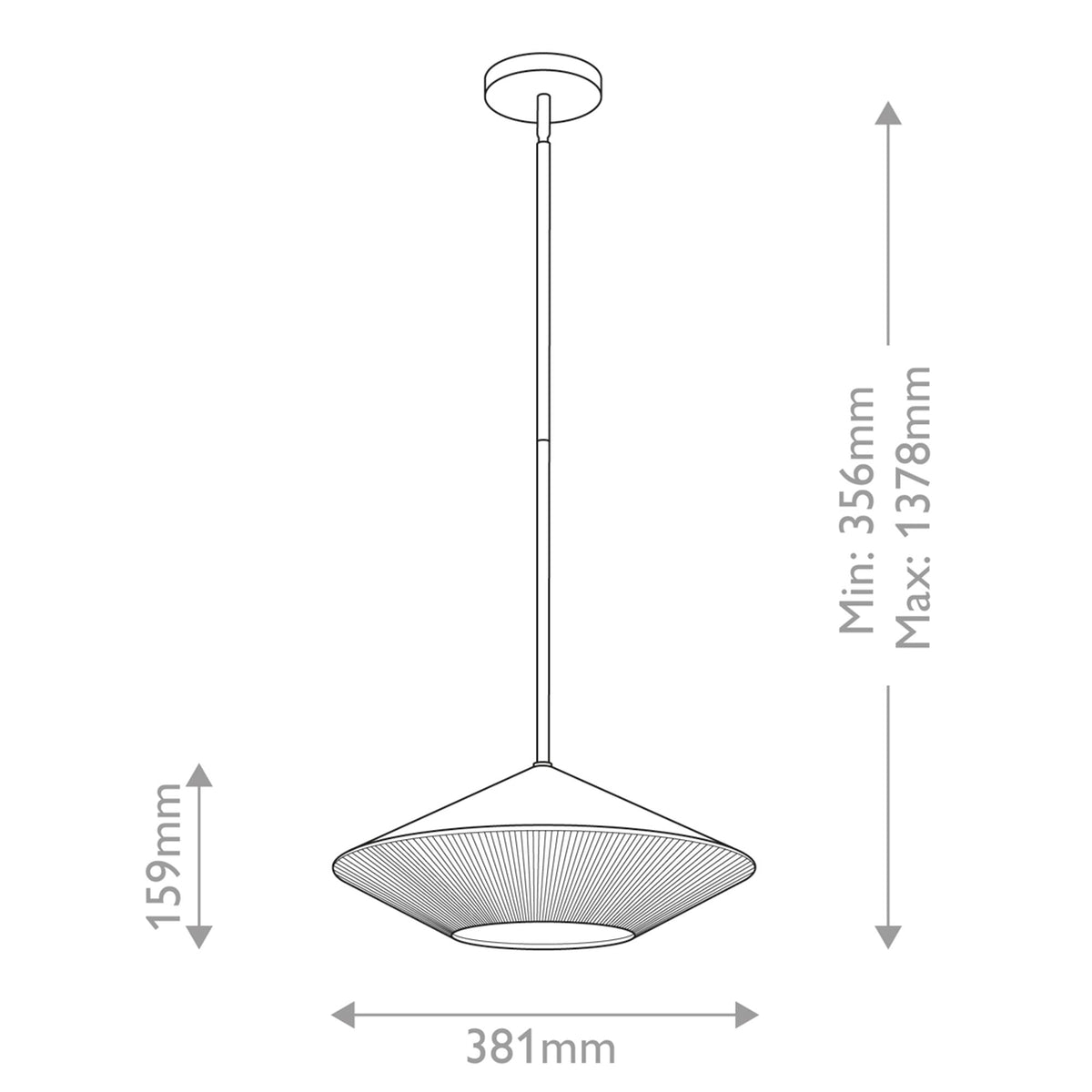 Pendelleuchte Daphne 1-flammig Ø 38cm (7)