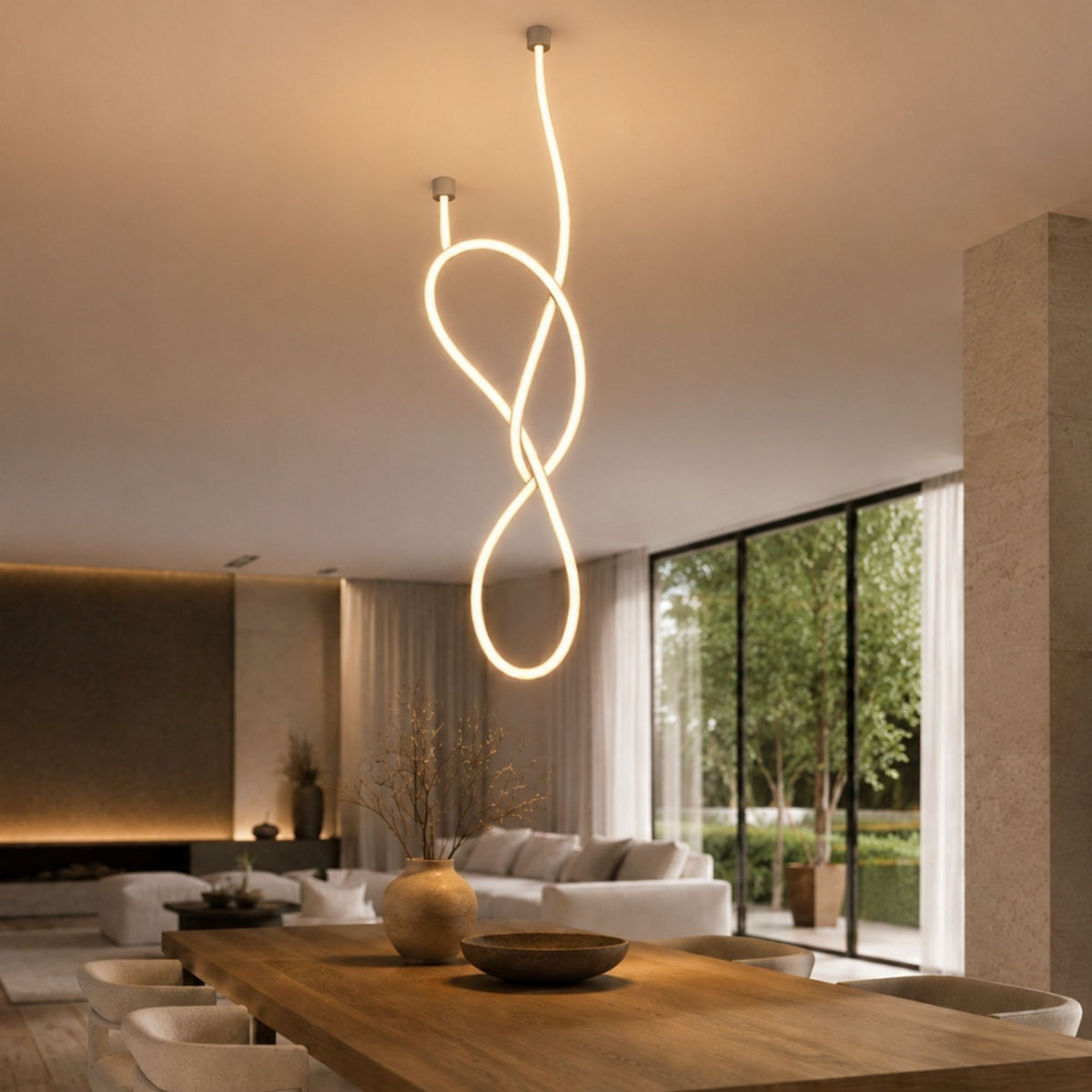 s.luce Arion Flex LED hang- & plafondlamp lichtslang 