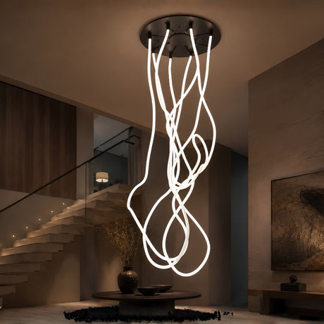 s.luce Arion organische Flex LED Hängelampe Licht-Schlauch Warmweiß