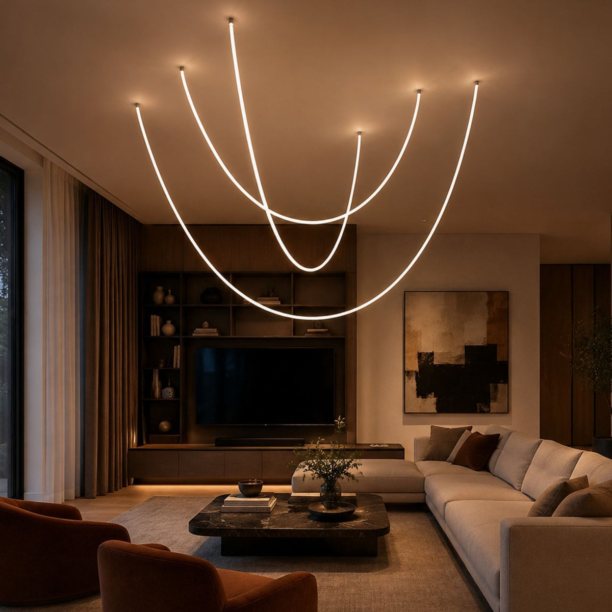 s.luce Arion LED hang- & plafondlamp lichtslang 