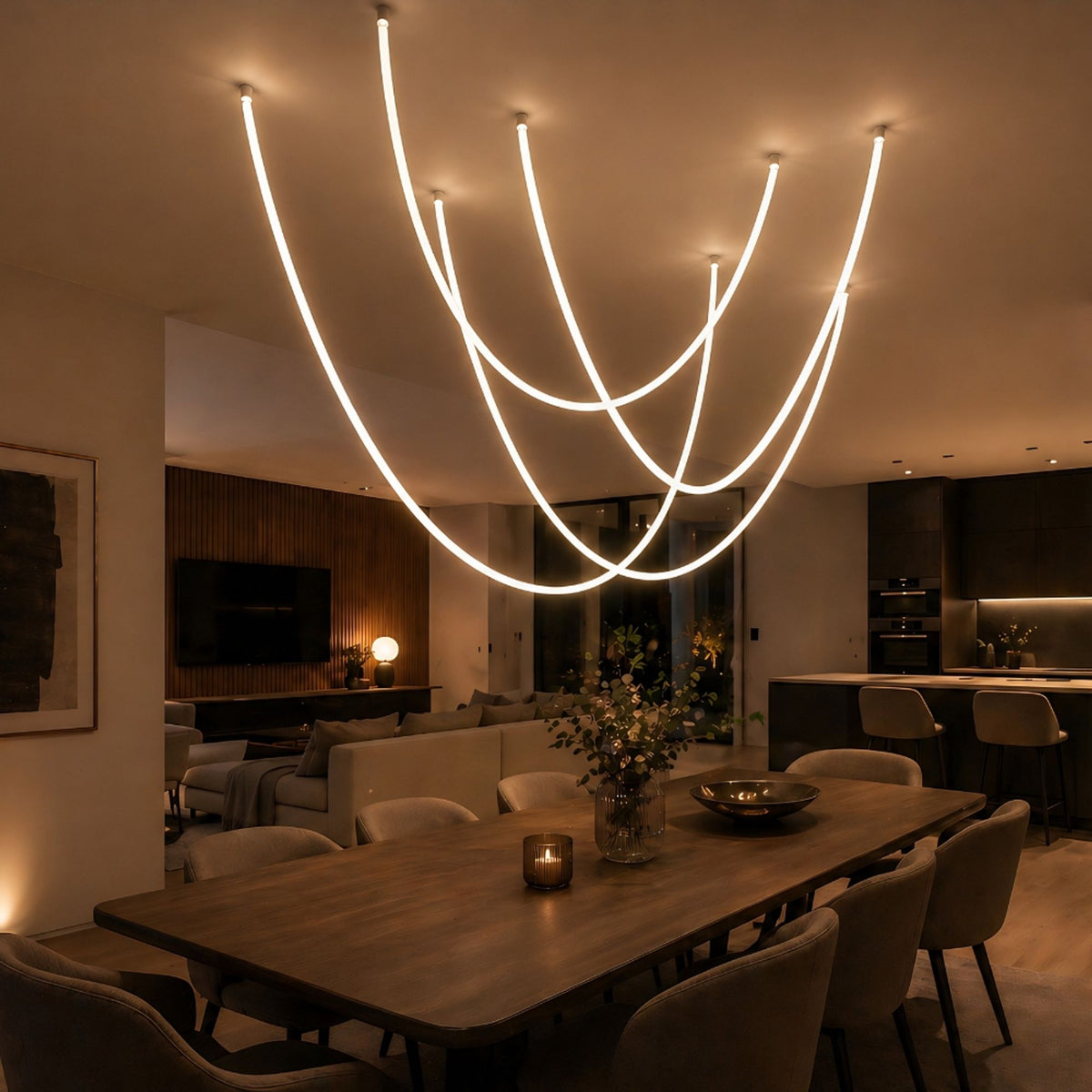 s.luce Arion LED hang- & plafondlamp lichtslang 