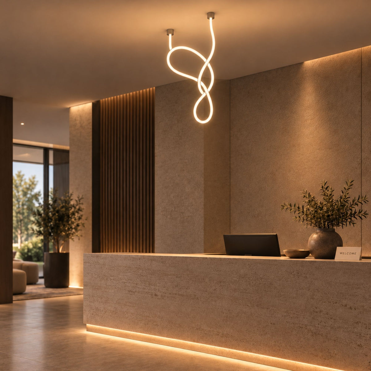 s.luce Arion Flex LED hang- & plafondlamp lichtslang 