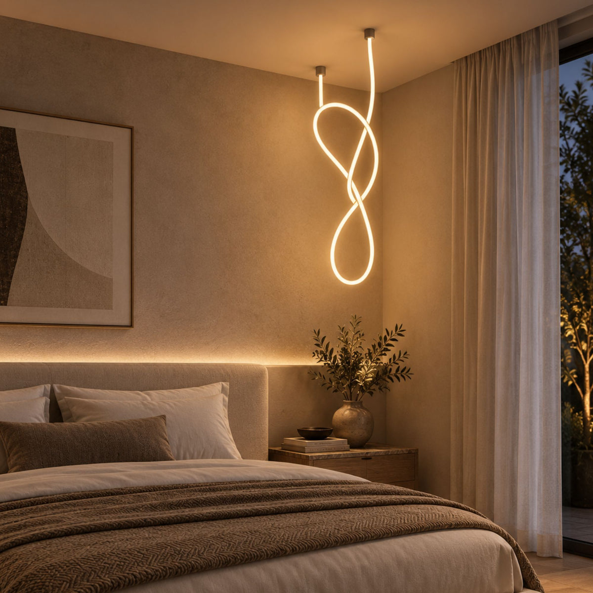 s.luce Arion Flex LED hang- & plafondlamp lichtslang 