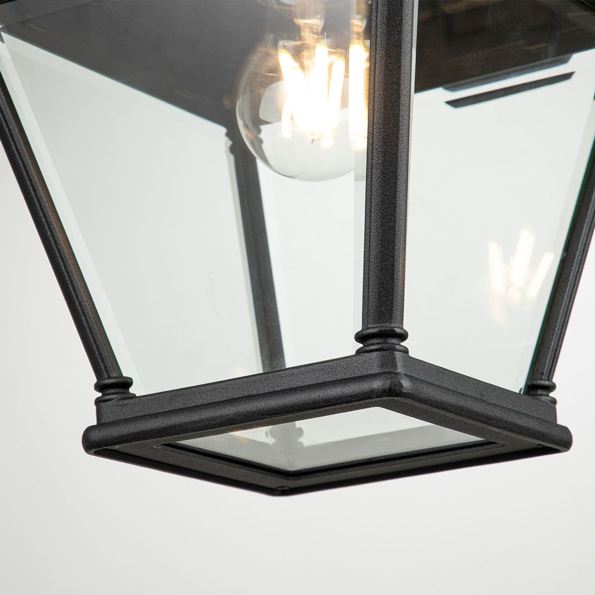Lanterna da parete per esterni Bayview a 1 luce IP44 Nero 42cm (4)