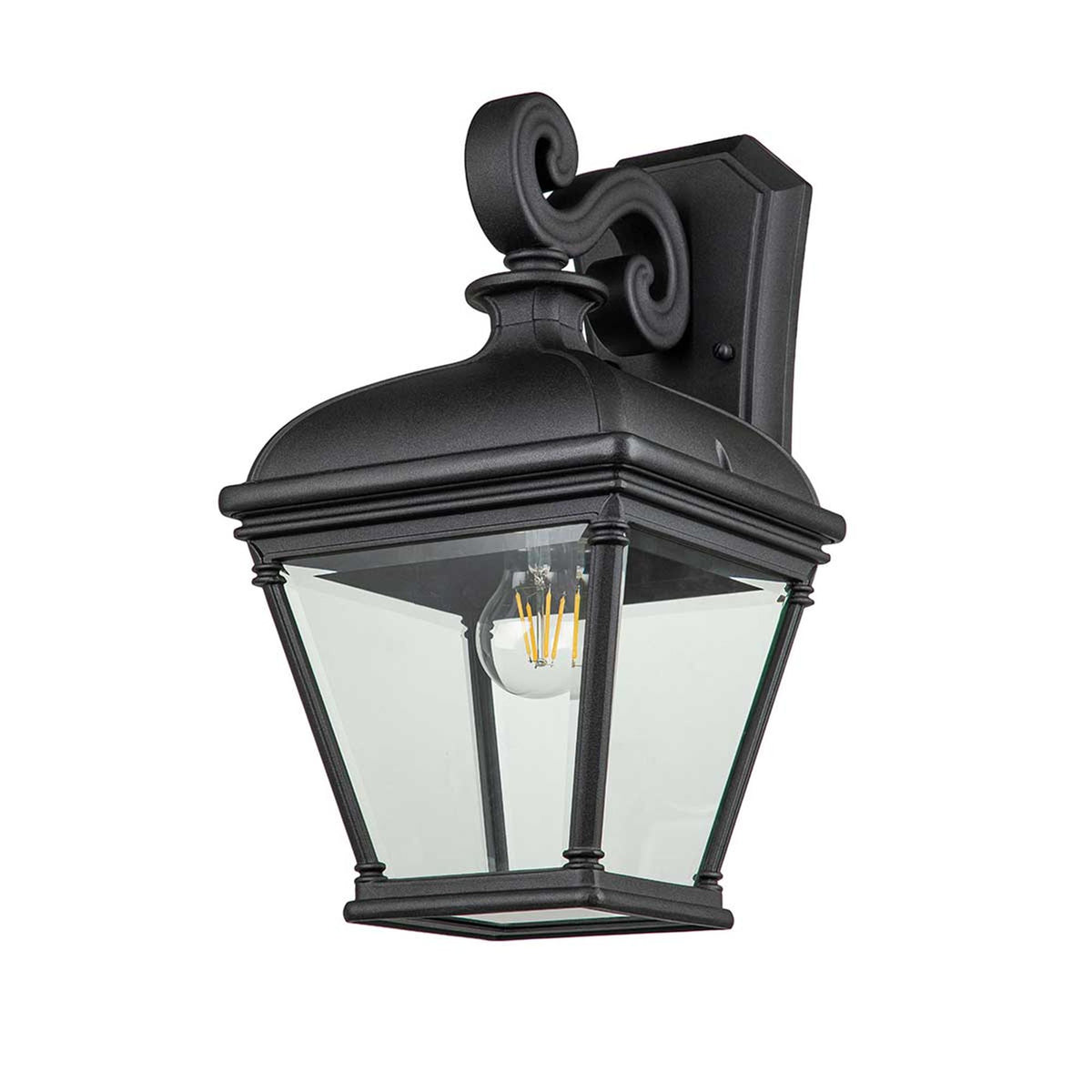 Lanterna da parete per esterni Bayview a 1 luce IP44 Nero 42cm (5)