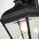Farol de pared exterior Bayview de 1 luz IP44 Negro Ø18cm (3)