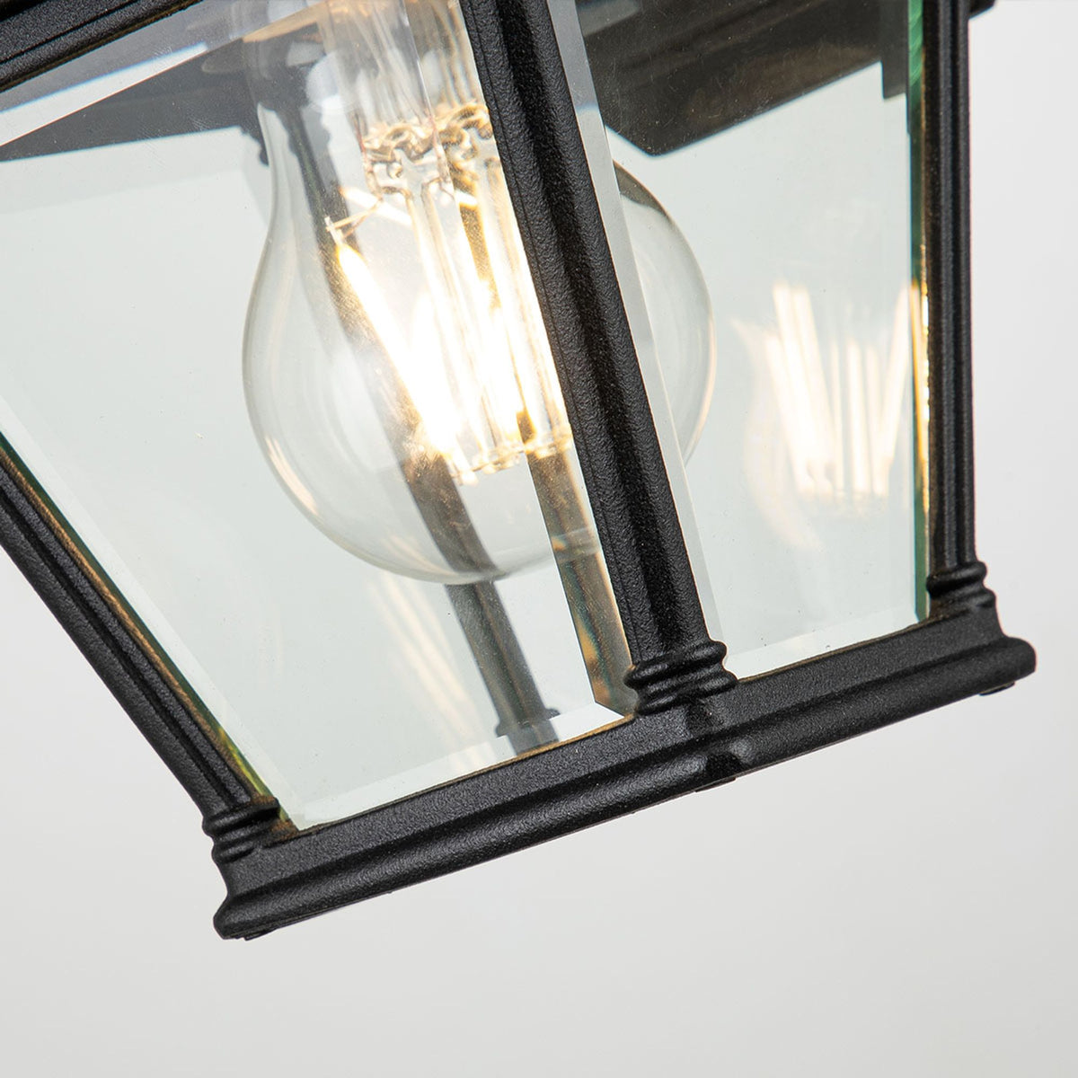 Lanterna da parete da esterno Bayview a 1 luce IP44 Nero (2)