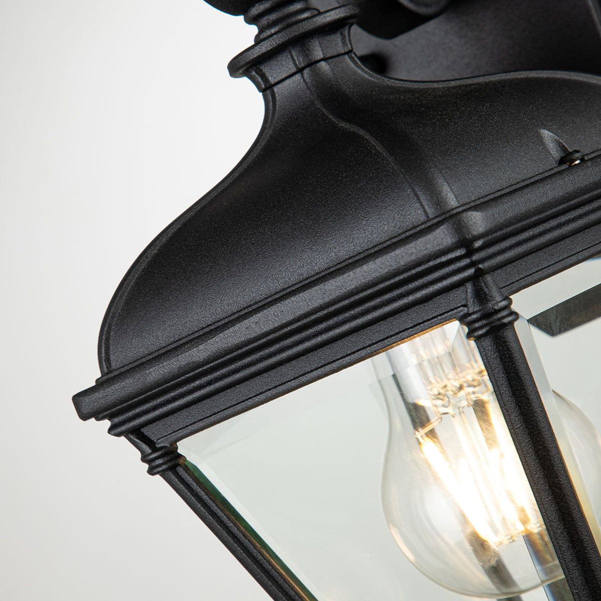 Lanterna da parete da esterno Bayview a 1 luce IP44 Nero (4)