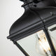 Lanterna da parete da esterno Bayview a 1 luce IP44 Nero (4)