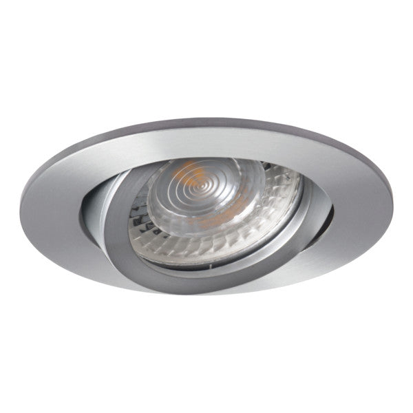 s.luce GU10 indbygningsspot True drejelig 230V mat aluminium