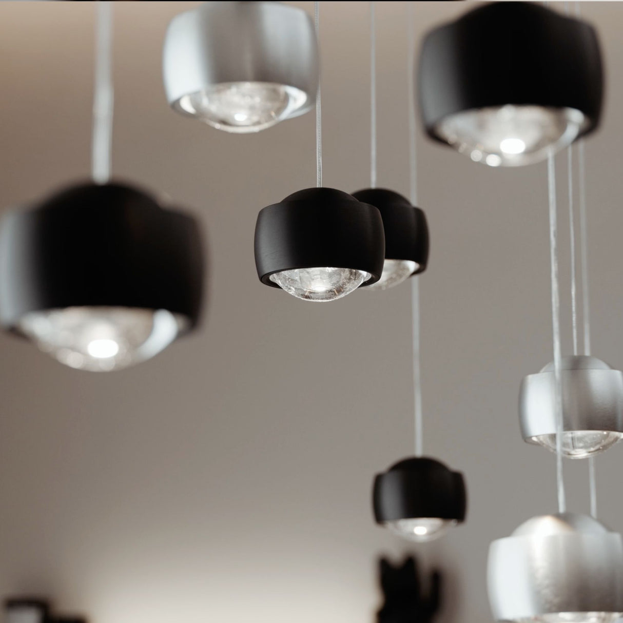s.luce Beam XL LED-gallerilampa Pendellampa med 16 eller 24 lampor