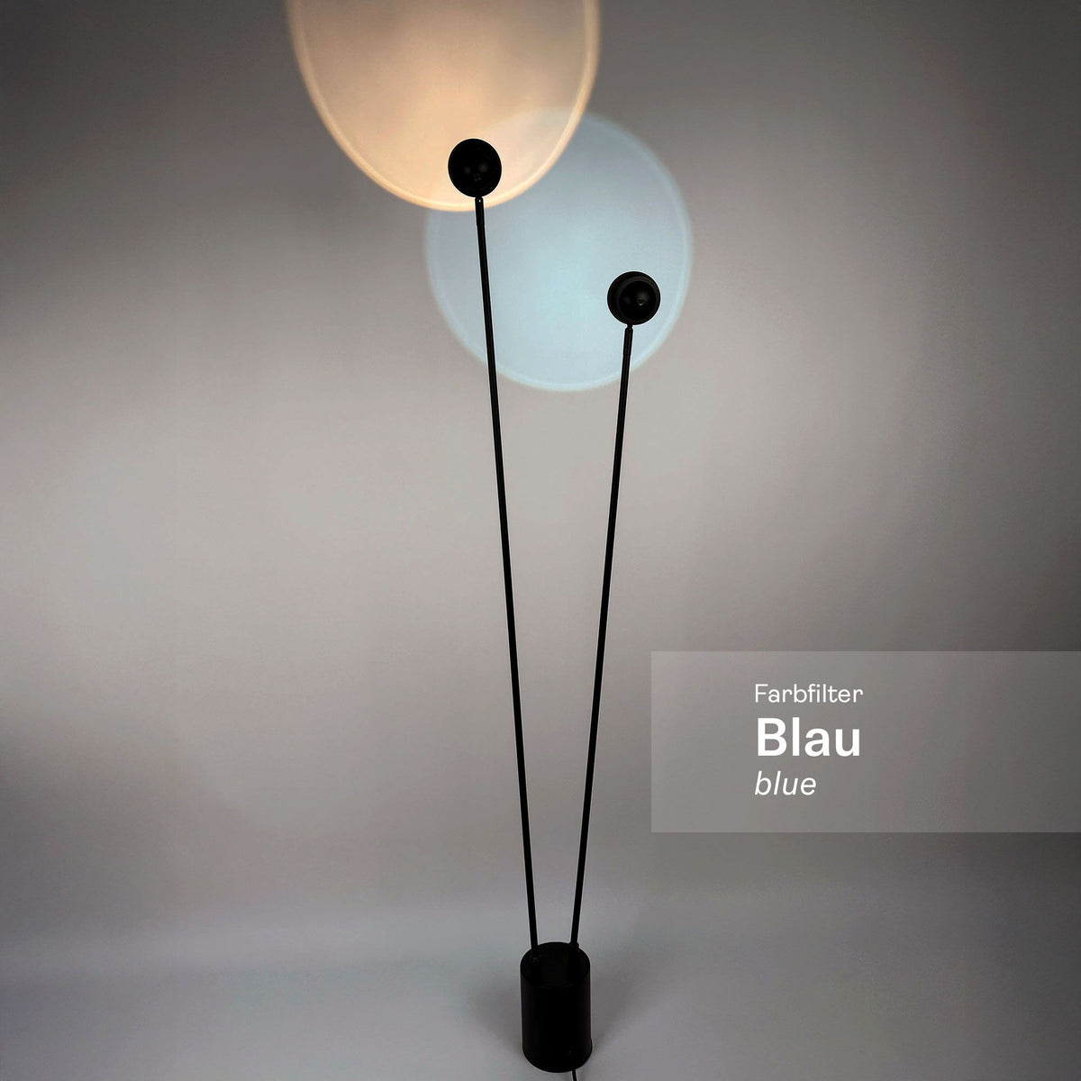s.luce Beam Glas Farbfilter Blau für Beam Leuchte, erzeugt beeindruckende blaue Lichtakzente