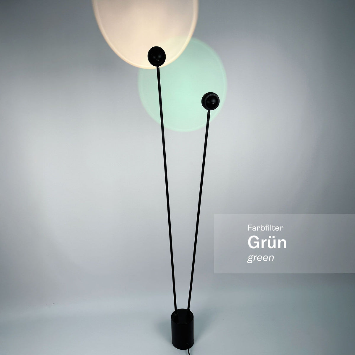 s.luce Beam Glas Farbfilter Grün für Beam Leuchte mit sanftem grünen Lichtakzent