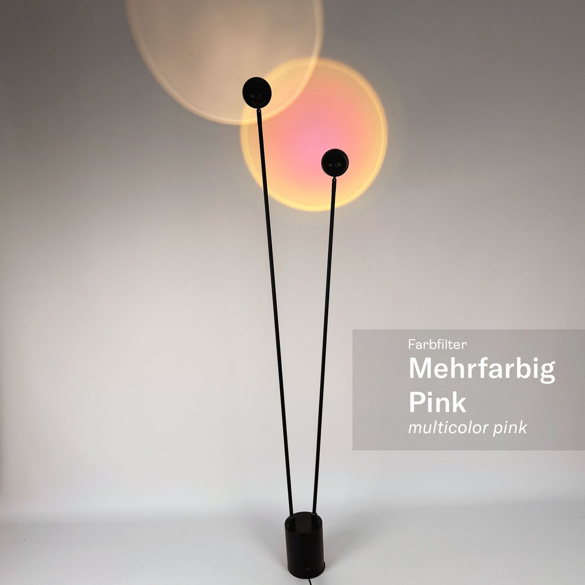 s.luce Beam Glas Farbfilter in Mehrfarbig Pink für beeindruckende Lichtakzente und farbige Lichtkegel