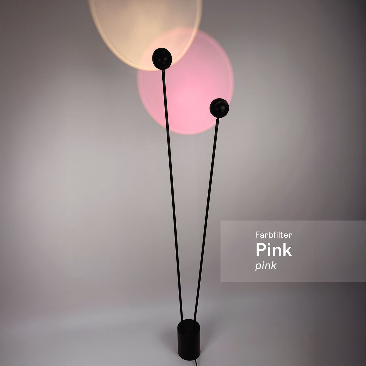 s.luce Beam Glas Farbfilter in Pink für beeindruckende Lichtakzente und farbige Lichtstimmung