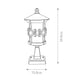 Lanterne de socle Hereford 1 lampe Noir (4)