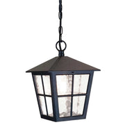 Außen-Pendelleuchte Canterbury 1-flammig Glas IP43 Schwarz (1)